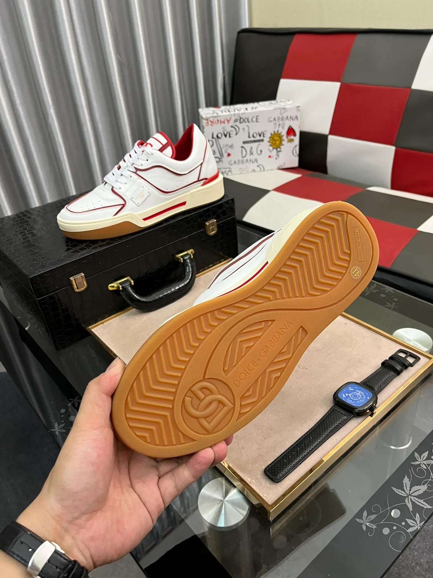Ex-factory price 480⌚️⌚️[DG] The latest official website high-top casual, men's shoes with original quality imported first-layer cowhide stitching➕Yangli [Proud] In terms of materials and workmanship, it beats all versions on the market💕Highest quality shipments. Real photos, imported fabrics highlight the unique charm of the brand😘The shoelaces are also original custom-made👻Classic lace-up shoes are very comfortable on the feet, and the sizes are 38-462⃣️Color options